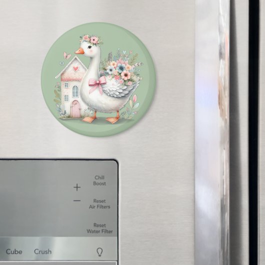 コテージグースフローラハウスシーン マグネット (インサイチュ (冷蔵庫))