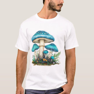 コテージコアなキノコハウス | 幻想的な森のビニールデコ Tシャツ