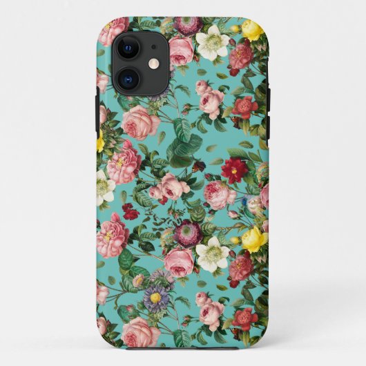 コテージコアのローズパターン Case-Mate iPhoneケース (裏面)