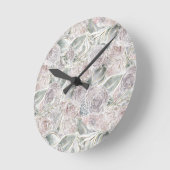 コテージコアの神経質なフローラ ラウンド壁時計 (傾斜)