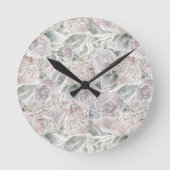 コテージコアの神経質なフローラ ラウンド壁時計 (正面)