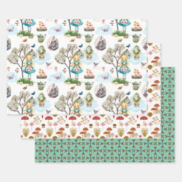 コテージコアの組み合わせ ラッピングペーパーシート