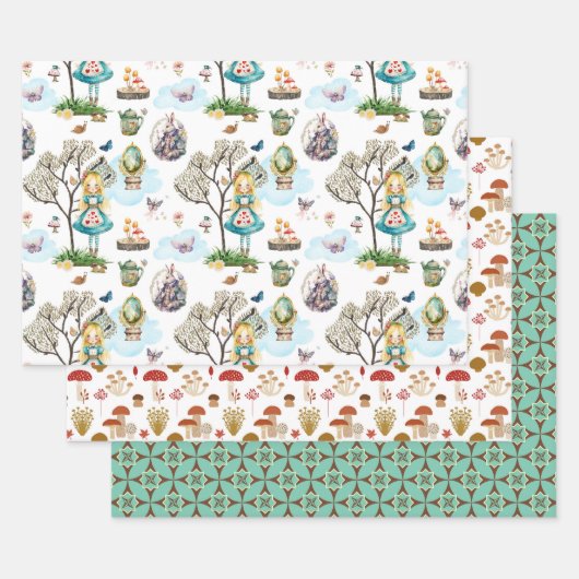 コテージコアの組み合わせ ラッピングペーパーシート (セット)