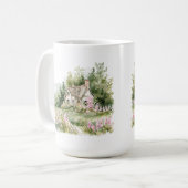 コテージコアウォーターカラーコテージマグ コーヒーマグカップ (正面左)