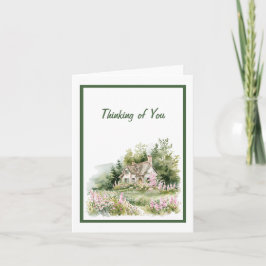 コテージコアウォーターカラーコテージ カード