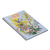 コテージコアウォーター春の花ブーケ ノートブック (右側)