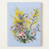 コテージコアウォーター春の花ブーケ プランナー手帳 (裏面)