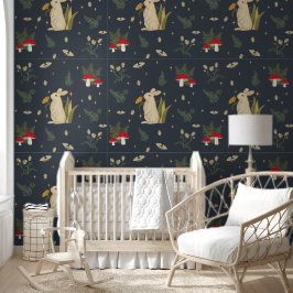 コテージコアウッドランドボタニカルマッシュルームフォレスト 壁紙