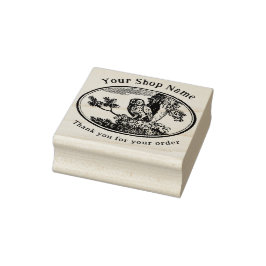 コテージコアウルテンプレートスモールビジネス ラバースタンプ