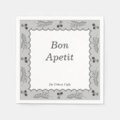 コテージコアエステティックカフェパーソナライ企業のズ スタンダードカクテルナプキン (正面)