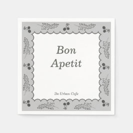 コテージコアエステティックカフェパーソナライ企業のズ スタンダードカクテルナプキン