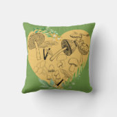 コテージコアエステティックキノコ愛好家 クッション (裏面)