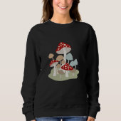 コテージコアエステティックスウェットシャツマッシュルームプルオーバー スウェットシャツ (正面)