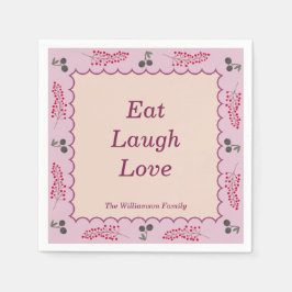 コテージコアエステティック感謝祭パーソナライズ スタンダードカクテルナプキン