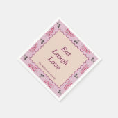 コテージコアエステティック感謝祭パーソナライズ スタンダードカクテルナプキン (角)