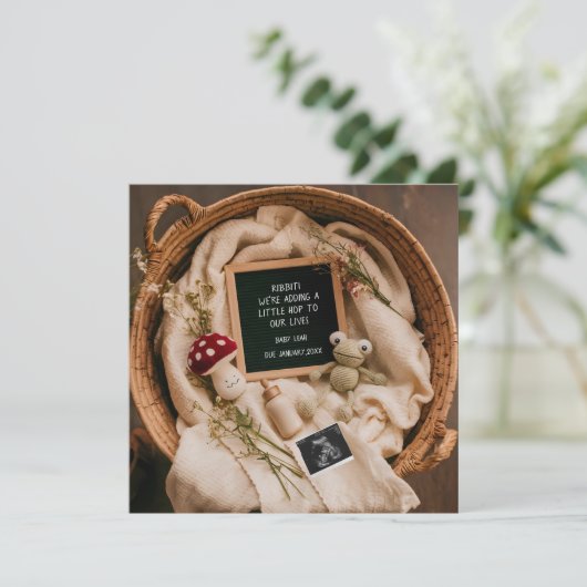 コテージコアカエル&キノコ妊娠の発表 シーズンカード (スタンド正面)