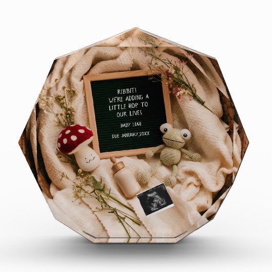 コテージコアカエル&キノコ妊娠の発表 フォトブロック (正面)