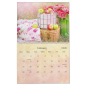 コテージコアカントリー自然落ち着きドリーミーカラー カレンダー (2月 2026)