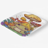 コテージコアガエルの花キノコ ペーパープレート (傾斜あり)