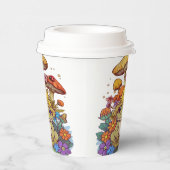 コテージコアガエルの花キノコ 紙コップ (右)