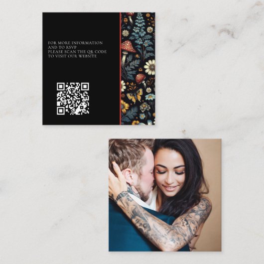 コテージコアガーデンフォトQRコード エンクロージャーカード (正面/裏面)