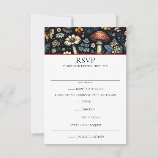 コテージコアガーデン 出欠カード (正面)