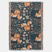 コテージコアキツネエステティックブランケット スローブランケット (正面縦)