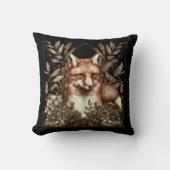 コテージコアキツネヴィンテージ クッション (正面)
