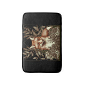 コテージコアキツネヴィンテージ バスマット (正面縦)