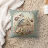 コテージコアキノコフローラ装飾用クッション クッション (ブランケット)