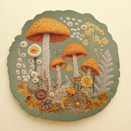 コテージコアキノコ ラウンドクッション