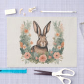 コテージコアキュートうさぎのデカップホテル 薄葉紙 (クラフト)