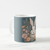 コテージコアキュートうさぎ コーヒーマグカップ (正面左)