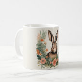 コテージコアキュートうさぎ コーヒーマグカップ (正面左)