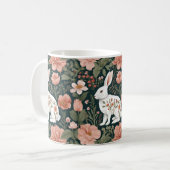 コテージコアキュートうさぎ コーヒーマグカップ (正面左)