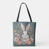 コテージコアキュートうさぎ トートバッグ (裏面)