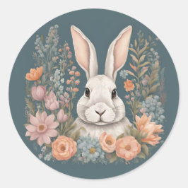 コテージコアキュートうさぎ ラウンドシール