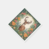 コテージコアキュートディアー スタンダードカクテルナプキン (角)