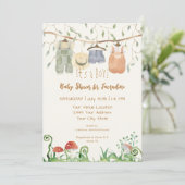 コテージコアクロセスラインウッズマッシュルームベビー 招待状 (スタンド正面)