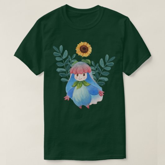 コテージコアグランジ妖精ヴィンテージひまわりメンズウズ Tシャツ (デザイン正面)