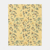 コテージコアグランドミレニアルフローラデザイン フリースブランケット (正面)