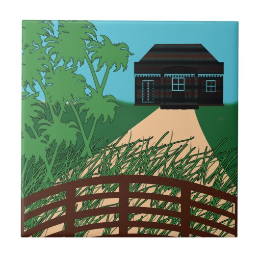 コテージコアグリーンリーカントリーサイドコテージコア タイル (正面)