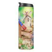 コテージコアコージー&かわいいカラフルオングリーン | タンブラー (回転右)