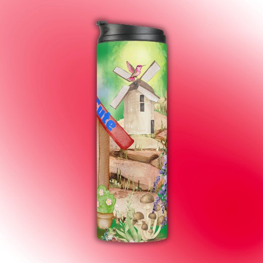 コテージコアコージー&かわいいカラフルオングリーン | タンブラー