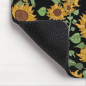 コテージコアサンフラワーズパターン マウスパッド (コーナー)