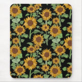 コテージコアサンフラワーズパターン マウスパッド (正面)