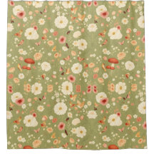 コテージコアシャワーカーテンアアお洒落Touch