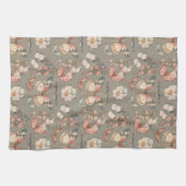 コテージコアスタイル蝶の蛾 キッチンタオル (横)