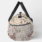 コテージコアチキンコップファームハウスアヒル ダッフルバッグ (右)