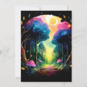 コテージコアティンバー魔法誕生日 招待状 (裏面)